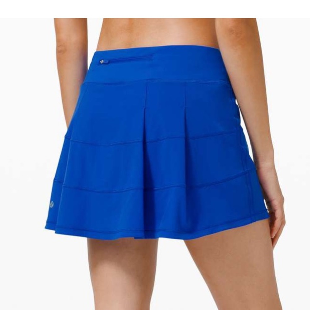 Pace Rival Lululemon Skirt Blue Moroccan Blue